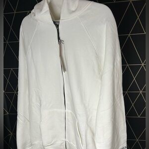 Brand new essential White Zip-Up Hoodie